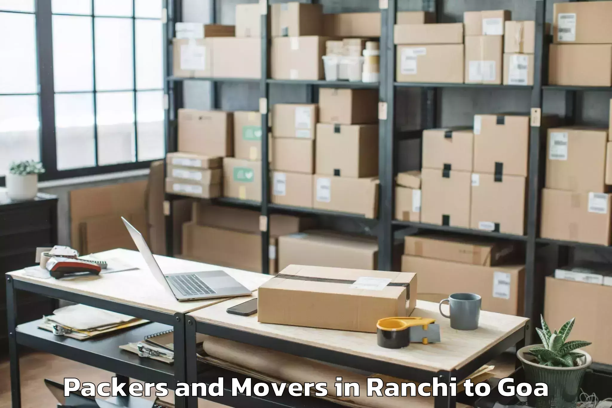 Ranchi to Cortalim Packers And Movers Booking